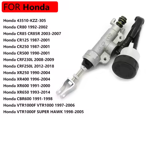 Motorcycle Rear Hydraulic Brake Master Cylinder Pump For Honda CR80 CR85 CR85R CR125 CR250 CR500 CRF