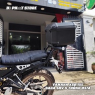 Givi U37A Rear Trunk Combo + Givi Baga for Yamaha XSR 155 - 100% Zinc Installation, Shockproof 37L C