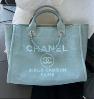 Chanel 22b deauville beach tote-bag small size 沙灘包 帆布袋