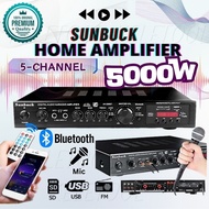 KELETOOL Power Amplifier Home Theater Amplifier Bluetooth Super Bass Sunbuck Amplifier 5 Channel Equ