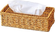 KI Japan 168447 Lulu Basket Tissue Case, Brown, W 10.0 x D 5.5 x H 3.5 inches (25.5 x 14 x 9 cm)
