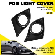 2pcs For Lexus IS IS250 IS350 2011-2013 Front Fog Light Bezel Cover Black Trim