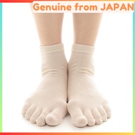 [M&M Socks] Socks Silk Made in Japan for Women 5-Toe Mesh Knit Cooling Measures Cold Protection Warm