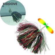 KIDDOVE Fishing Spinner Bait, Bucktail Design 45g Bucktail Spinner Bait, Musky Bucktail metal sequin