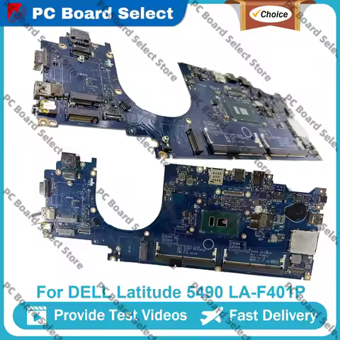 LA-F401P Laptop Motherboard For DELL Latitude 5490 With I3 I5 I7 7th/8th CPU 0C08DH 0M71FV 0NJFT2 08