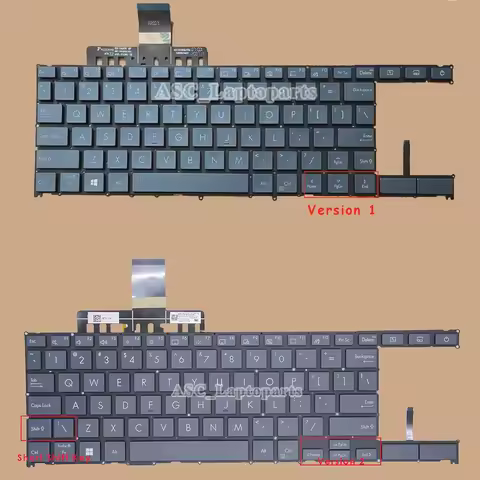 New US Keyboard for ASUS Zenbook Duo 14 UX482 UX482E UX482EA UX4100E UX481 UX481FA UX481FAY UX481FL 