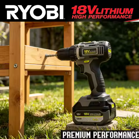 Genuine RYOBI 18V High-performance Li-ion Battery, Original P104 P107 P108 RB18L50 RB18L20 Rechargea