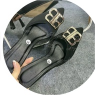 High Heels with Buckle B High Heels 7-9p Soft Velvet