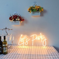 Neon Light Production Let'sParty Luminous Letter Party Wedding Decoration Light led Letter Lamp Lant