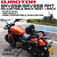 ADJUSTABLE BACK REST+RACK SRV250 SRV 250/SRV 250 SRV250 AMT ACCESSORIES ACCESSORY MODIFIED MODIFY