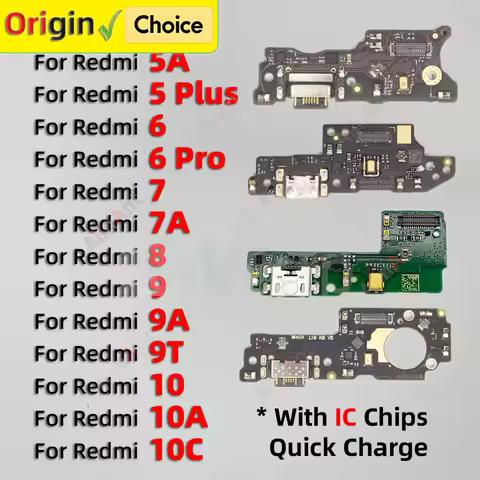 Bottom Dock USB Mic Board Charging Connector Port Flex Cable For Xiaomi Redmi 5 6 7 8 9 10 5A 6A 7A 