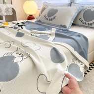 Ice Silk Summer Cool Blanket Nap Thin Style Summer Cool Quilt Gauze Towel Adult Cool Summer Blanket 