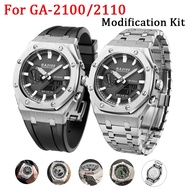 For Casio Mod kit Stainless Steel Metal Watch Case GA2100 gen5 Modification Case Strap for GA-2100/2