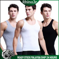 TSHI RHINOJR Men Tank Top Cover Shoulder Singlet Casual Plain Undershirt Inner Gym Casual Baju Lelak