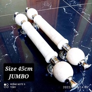 Handle pintu rumah 40cm marmer jumbo - gagang pintu rumah batu marmer jumbo