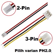 PH2.0 PH Connector+CABLE Socket Terminal 2P 3P 2.3 Pin Socket Connector