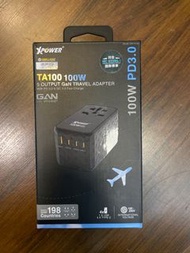 門市全新現貨‼️XPower TA100 100W 5輸出 GaN PD 旅行轉插