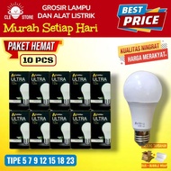 CAHAYA Wholesale 10 Pcs Michilux Ultra 23W - 5W LED Bulb Lamp Economical Price 1 Year Warranty White