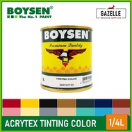 ∰ ⭕ ✾ BOYSEN® Acrytex Tinting Colors Concentrated Solvent Based Tinting Colorants - 1/4L
