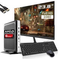 HP T630 Thin Client Micro Desktop PC with New 23.8" FHD Monitor, AMD GX-420GI, 16GB DDR4, 256GB SSD,