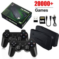 เครื่องเล่นวิดีโอเกม20000เกมในตัว R เครื่องเล่นเกมมือถือ64G ทีวี4K Joypad สำหรับจอสัมผัสเกมแพดควบคุมไร้สาย2.4กรัม