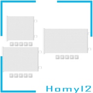 [HOMYL2] Retractable Gate Mesh Gate Easy to Use for Small Pets No Drill Pet Fence for Patio Backyard