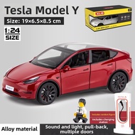 CHEZHI | Tesla ModelY Simulation Alloy Car Toy
