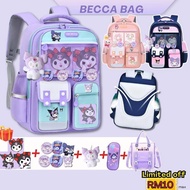 ❤️Ready stock❤️beg sekolah perempuan kuromi school bag beg kuromi beg roda sekolah beg sekolah boboiboy preschool bag