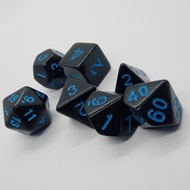 TTRPG DnD MTG 7 dice set - Solid