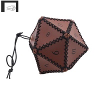 Portable Drawstring Bag for , Game, DND Dice Bag, Brown