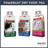 GUN PET PowerCat Dry Cat Food 6.5kg / 7kg Ocean Fish Tuna Kitten Chicken Power Cat Makanan Kucing BUMIPUTRA 猫粮 WH7TQ...