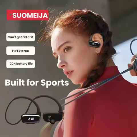 Wireless Bluetooth Sport Headphone IPX7 Waterproof Bluetooth 5.3 Bass Wireless Headset MP3 (32G) Pla