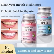 Probiotic Mint Portable Oral Care Chewables Fresh Breath Probiotic Solid Toothpaste