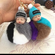 GANTUNGAN Bag accessories key chain bag fur key/ Ring chain bag accessories