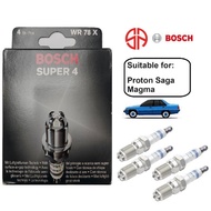 Spark Plug WR78X 0242232505 Bosch Super 4 Proton Saga Magma 1.3 1.5 4G13 4G15
