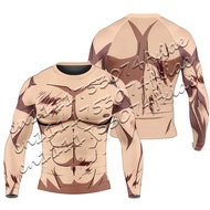 Bandai | 2026 New Demon Slayer Tanjiro Kamado Checkerboard Haori Long Sleeve Compression Shirt Men W