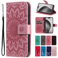 Flip Wallet Case for Redmi 9A 9C 9T 8A Turbo 4 3 Note 9 9s 8 8T Pro Max 5G 3D Lucky Flower Embossing