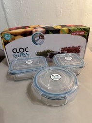 NEOFLAM CLOC Glass 玻璃保鮮盒（三件套裝）