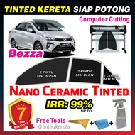Nano Ceramic Tinted Film for Perodua Bezza / Pre-cut /Siap potong tinted kereta nano-ceramic / IRR 9