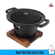 LUMINISCENCIA Charcoal Grill, Aluminum Alloy Durable Hibachi Grill, Party Cooking Portable Smokeless