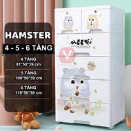 Tủ Đựng Đồ Cho Bé Tiện Lợi Xinh Xắn V-Baby T2S  Nhựa PP An Toàn Chắc Chắn