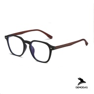 DEMODAS DG75236 Wooden Glasses with Photochromic Lenses, Bluechromic, Anti-Radiation, Blueray, Minus