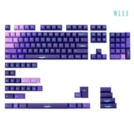 Will 139Keys Aurora Borealis Keycaps Set KCA Height PBT Dye Sub Keycap For GK61 64 68 75 GMMK Mechan