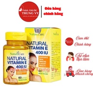 Viên Uống Natural Vitamin E 400 Iu Naturecare ( Mỹ ) Đẹp Da 60 Viên