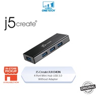 J5Create JUH340N 4 Port Mini Hub USB3.0 W/O Adapter ( USB 3.0 Super Speed / 4 USB 3.0 Ports / Suppor