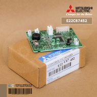 E22C67452 แผงรับสัญญาณรีโมทแอร์ Mitsubishi Electric ตัวรับสัญญาณแอร์มิตซูบิชิ รุ่น MS-SGE09VC MS-SGD