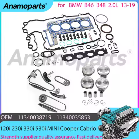 B46 B48 Cylinder Head Gasket Set Timing chain kit For 2.0L 2.0T 13-19 BMW 120i 230i 330i 530i MINI C
