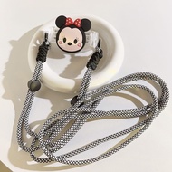 Cute Minnie Handphone Crossbody Lanyard| Phone Sling| Adjustable Length| Handphone Case Back Clip