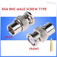 RG6 BNC Screw Crimp Type Coaxial Connector Adaptor-Ready Stock