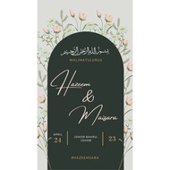 Digital Wedding Card / Kad Kahwin Digital / E-Card Wedding ( 3 PAGES )